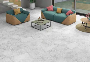 Fusion floor tiles for living room