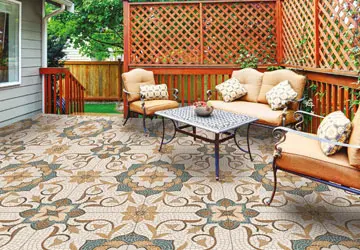 Floor tiles for outdoor
