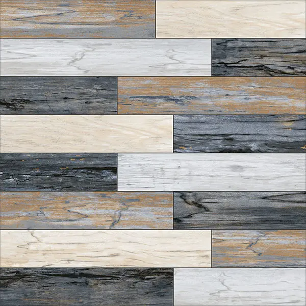 Wooden strip tiles 600x600mm