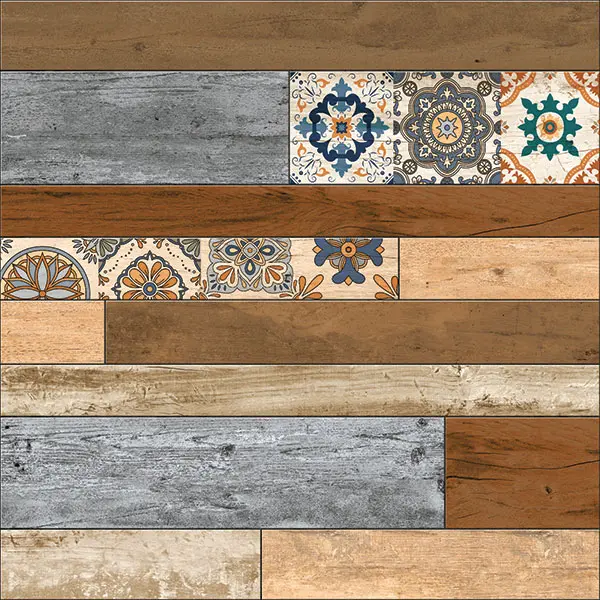 Wooden strip tiles 600x600mm