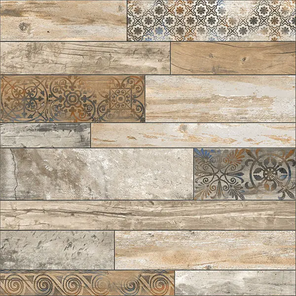 Wooden strip tiles 600x600mm