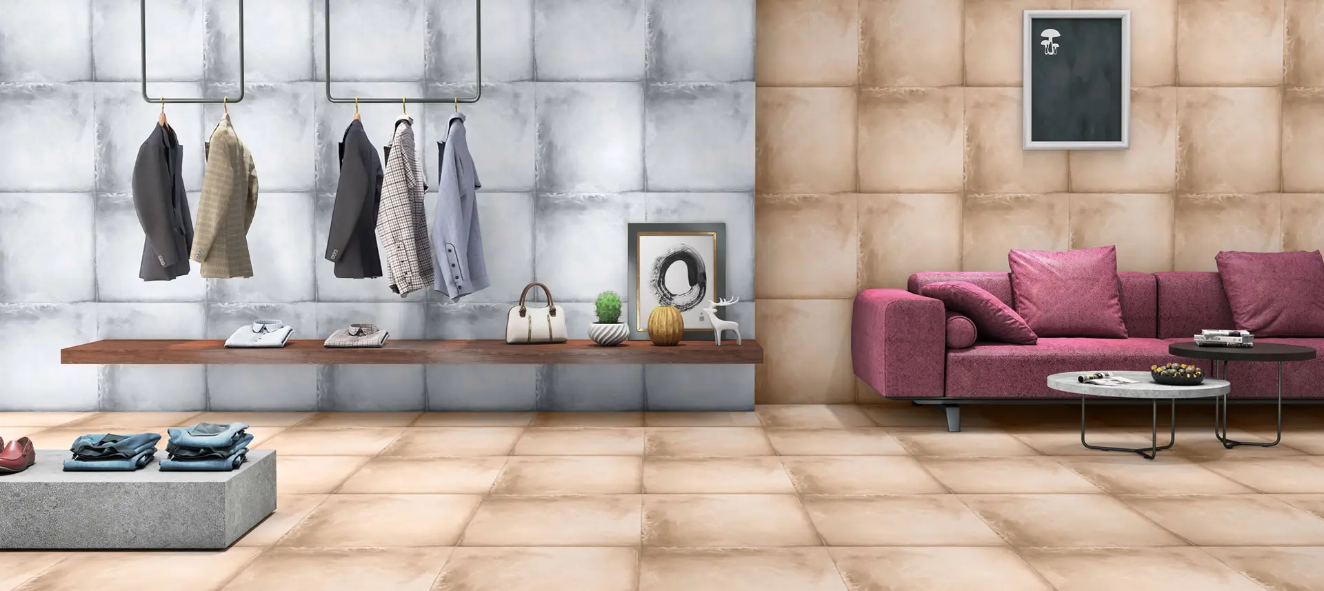 Matte Finish Tiles For Living Room India